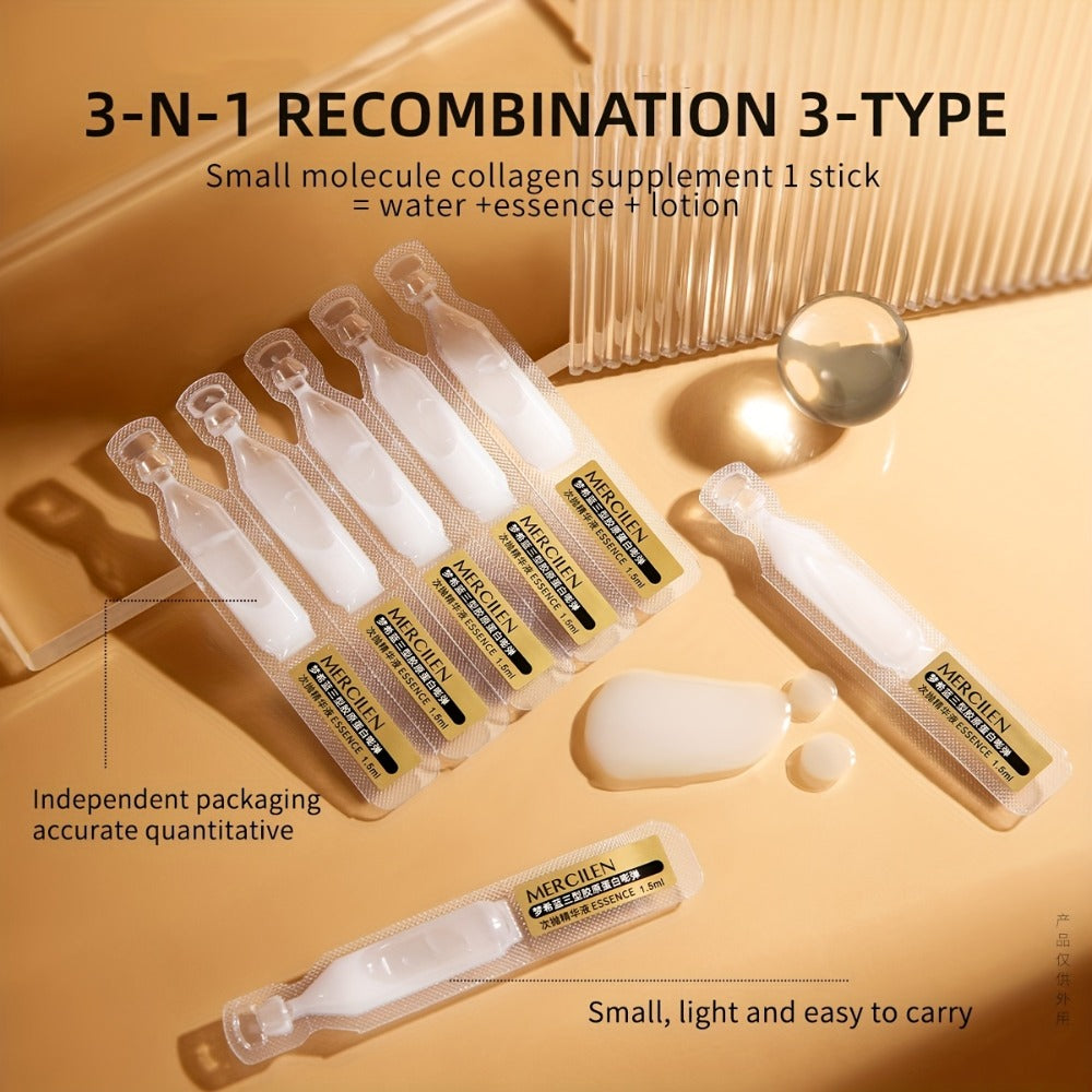 Face Serum Mercilen Plant Squalane and Collagen Type III Ampoule Box with 1.52oz Listed Quantity — image 3