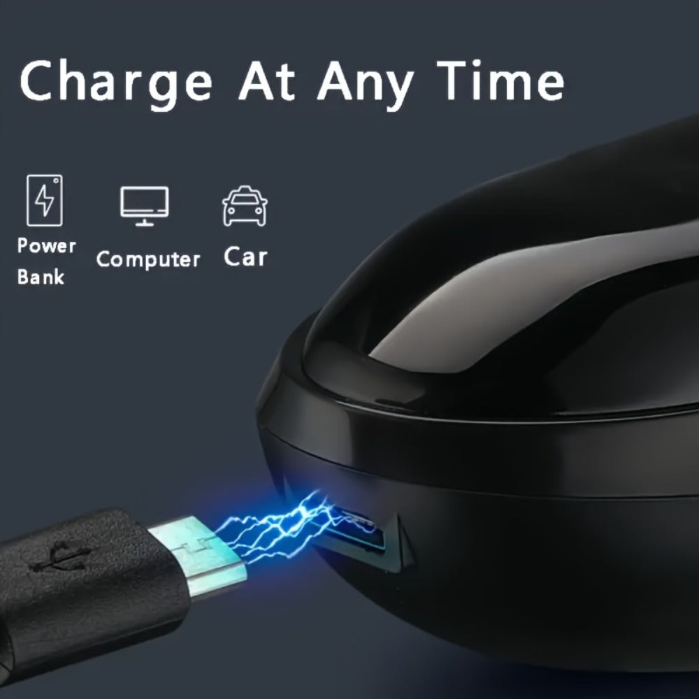 Electric Shaver Cordless Rotary Grooming Kit with USB Charging Cable in Blue or Black for Daily Use — image 8