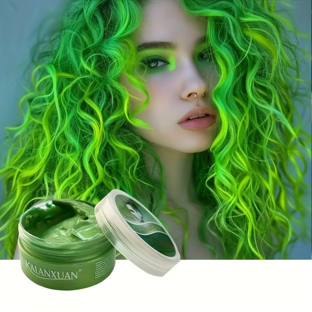 Temporary Hair Color Wax Disposable DIY Styling Cream Y2K Aesthetic for Parties Festivals Halloween Cosplay 9 Colors Blue Pur