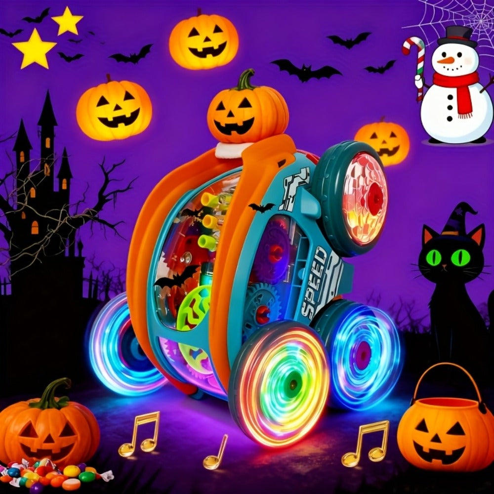 Dump Truck Toy Car with Colorful LED Lights & Music, Auto Rolling Construction Vehicle Toy for Toddlers Kids Ages 2+ — image 
