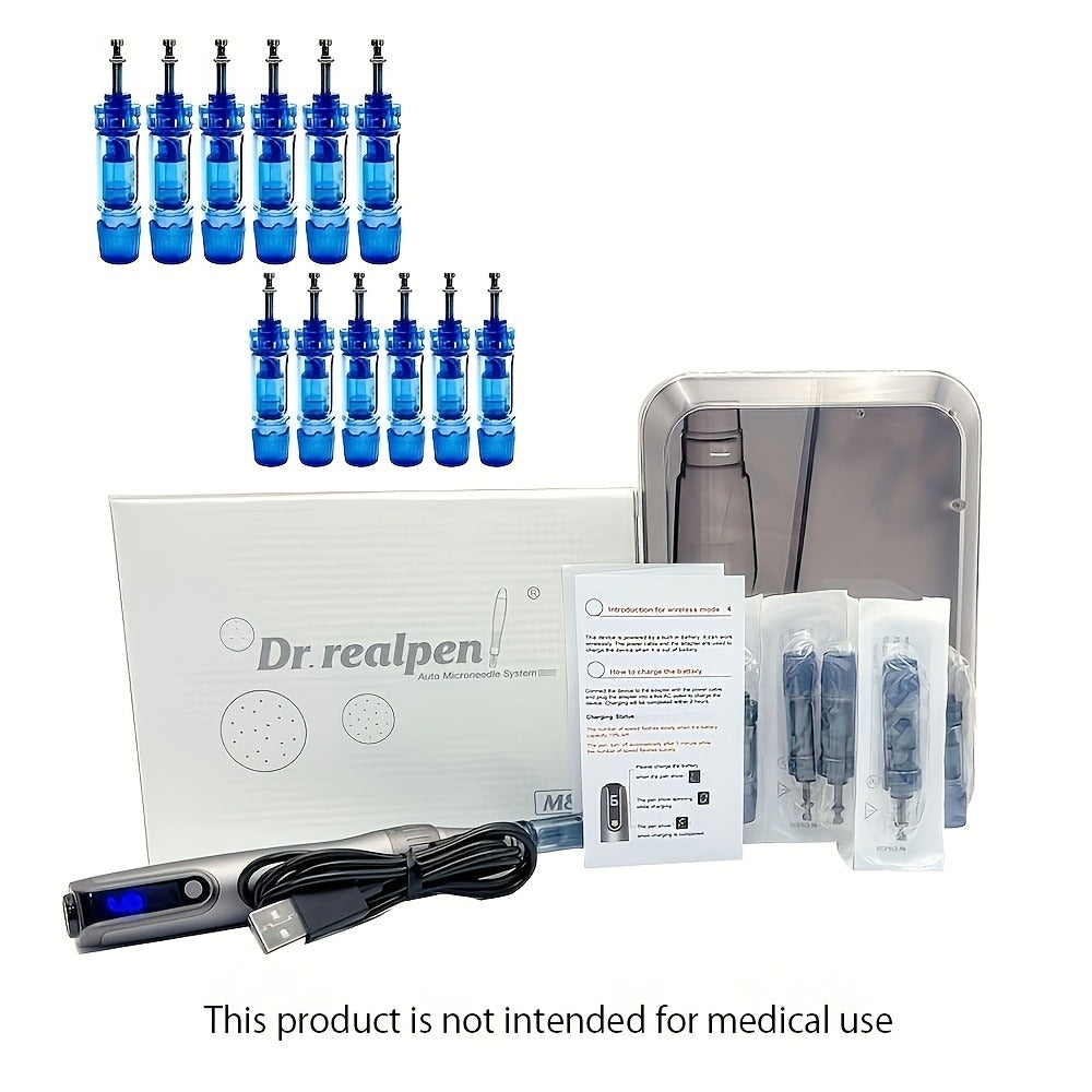 Microneedle Pen Wireless Electric Derma Pen M8S for Bath Time, Home Spa and Personal Care, with Listed Configuration — image 