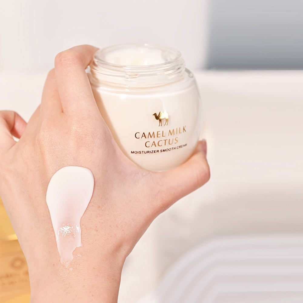 Retinol Night Cream with Niacinamide, Vitamin E & Camel Milk – Anti-Aging Firming & Brightening Overnight Face Cream, Reduces