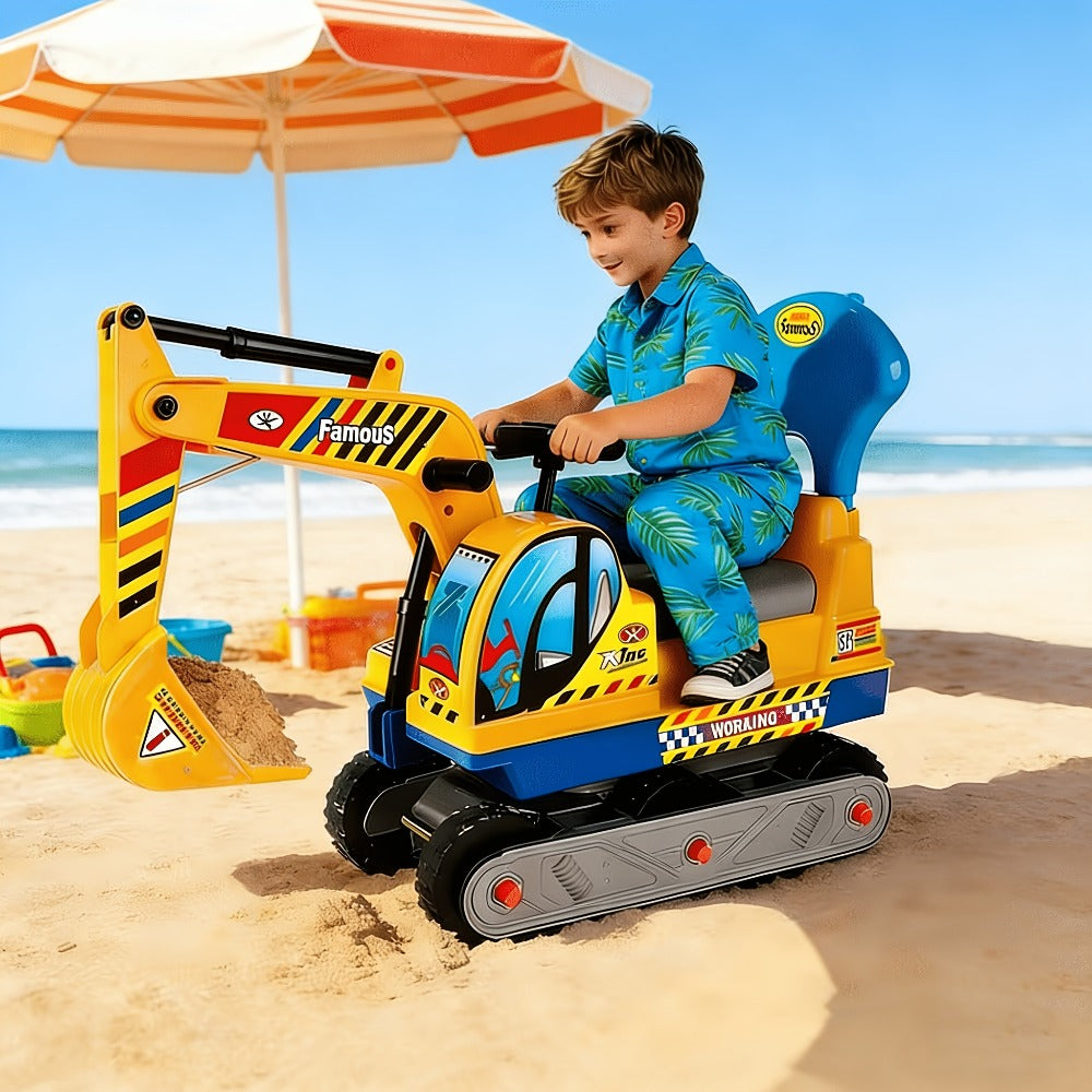 Ride-On Excavator Toy for Kids with Manual Digging Arm with the Listed Color, Size or Set Options for Everyday Use — image 6