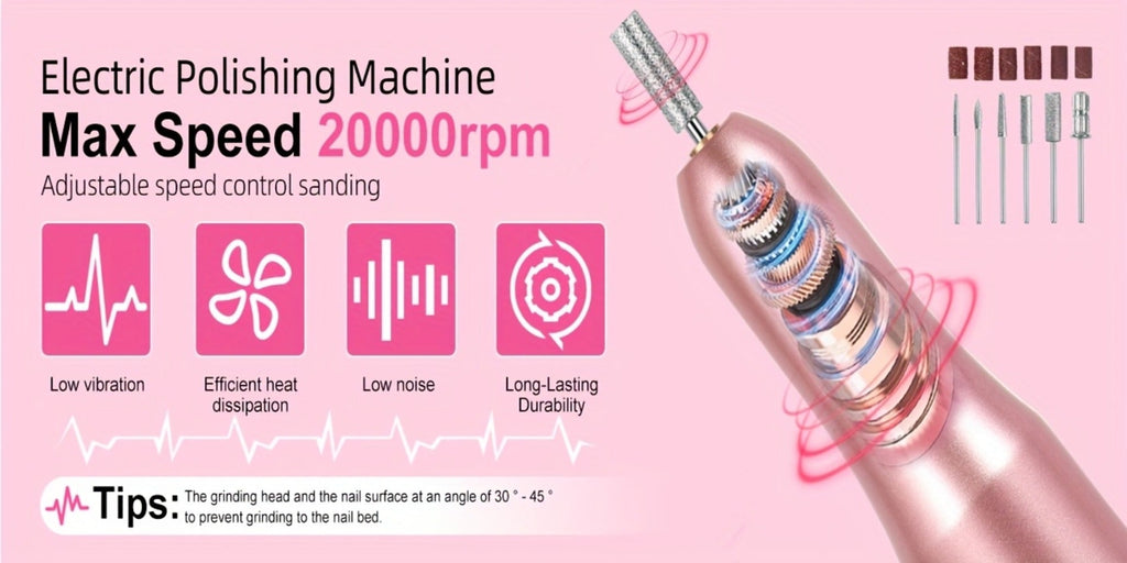 Complete Acrylic Nail Kit with Drill & UV LED Light, Colored Acrylic Powders & All Tools Included — image 12