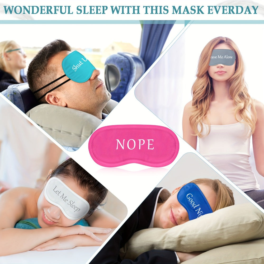 Blackout Sleep Eye Mask Bulk 40pcs – Funny Colorful Designs Soft Adjustable Blindfold for Women Men, Travel Nap Meditation Sl