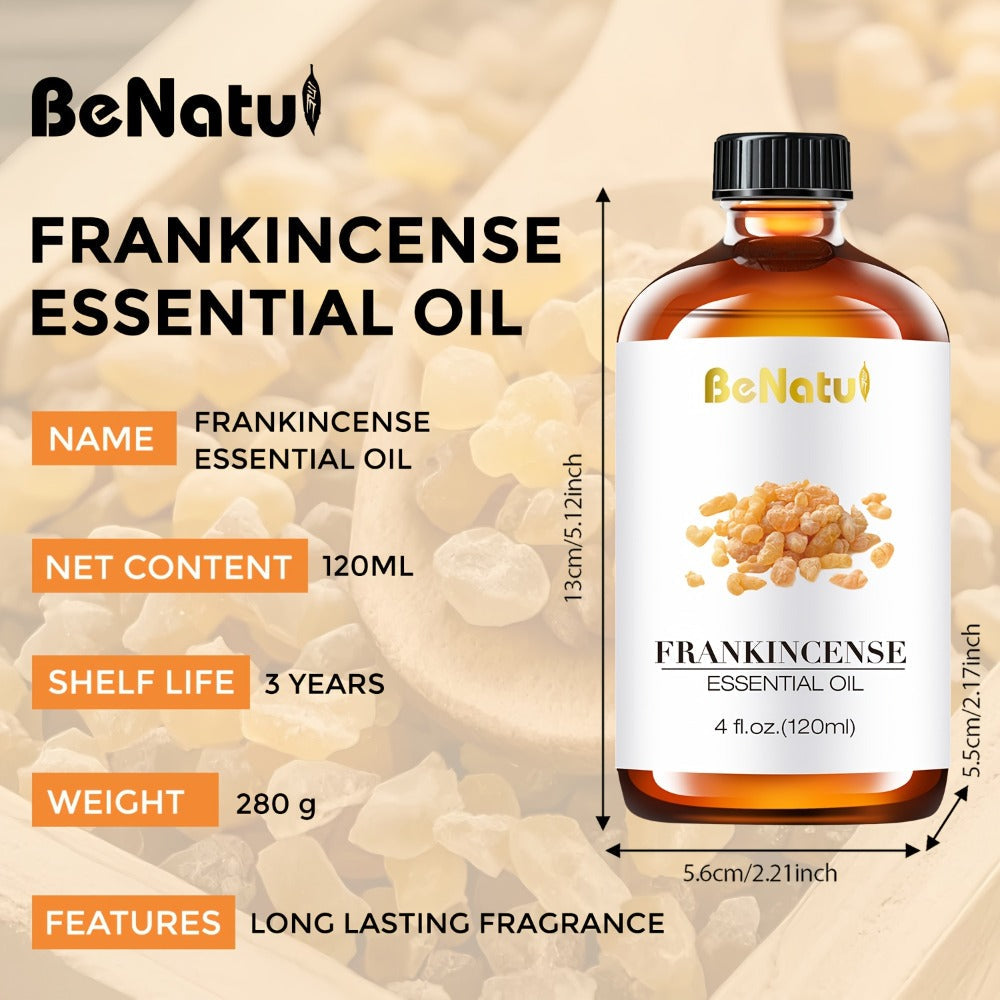 120ml Essential Oil Bottle with Frankincense, Lemon, Lemongrass or Rosemary Labels and 1- or 2-Bottle Options — image 6