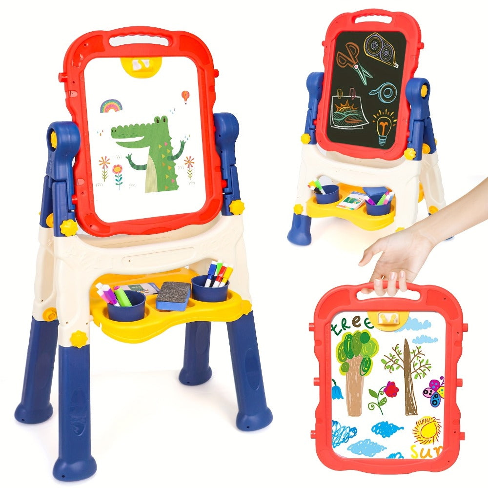 Art Easel for Kids Adjustable Double-Sided Standing Easel with Painting Accessories for Boys & Girls Ages 3+ — image 2