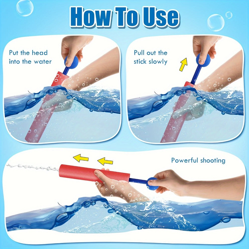 Squirt Water Gun Bulk Pack 6/12/18 Pack for Kids - Colorful Foam Shaft Water Soaker Blaster — image 7