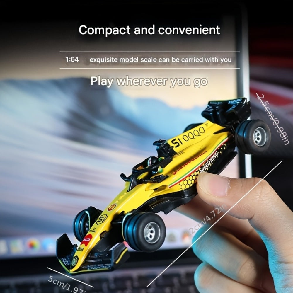 Mini RC Racing Car 1:64 Scale 2.4G Alloy Die-Cast 4WD Drift Toy Car with Lights & Adjustable Speed — image 4
