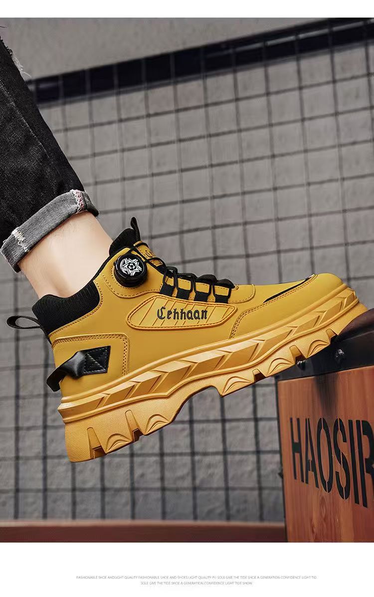 Casual Sports Platform Height-increasing Non-slip Outdoor Work Boots