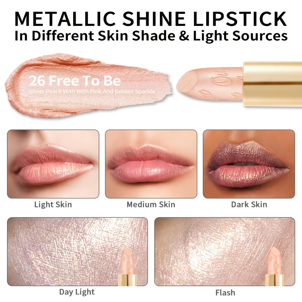 Lipstick Set, Oulac 3-Piece Metallic Finish Collection with Set 4 or Set 5 Color Selections — image 11