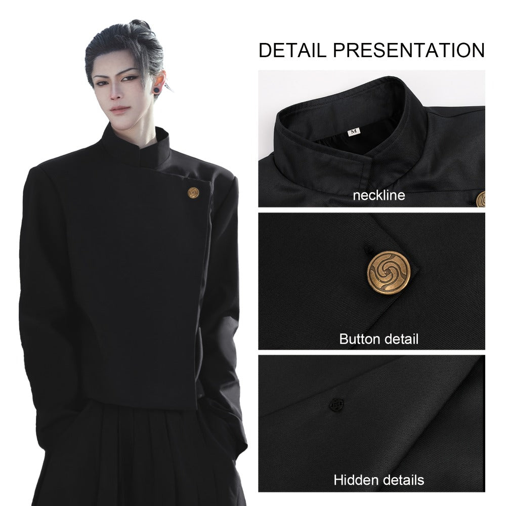 Jujutsu Kaisen Cosplay Costume Uniform, High School Satoru Gojo & Suguru Geto Outfit Set for Men — image 5