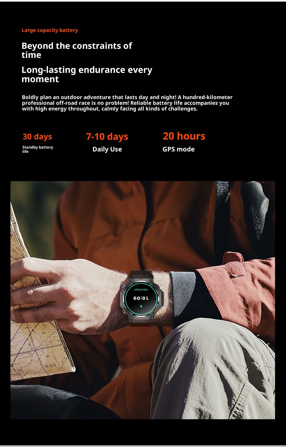 Men's Smart Watch Bluetooth Calling GPS Outdoor Sports Hand
