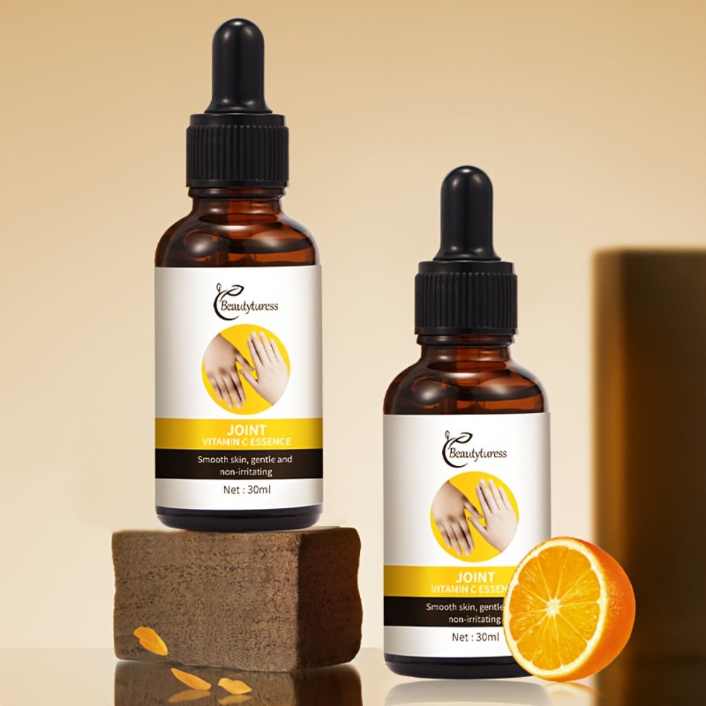 Face Serum Vitamin C Two-Bottle Set with Light Beige Liquid Texture and Amber Dropper Packaging — image 5