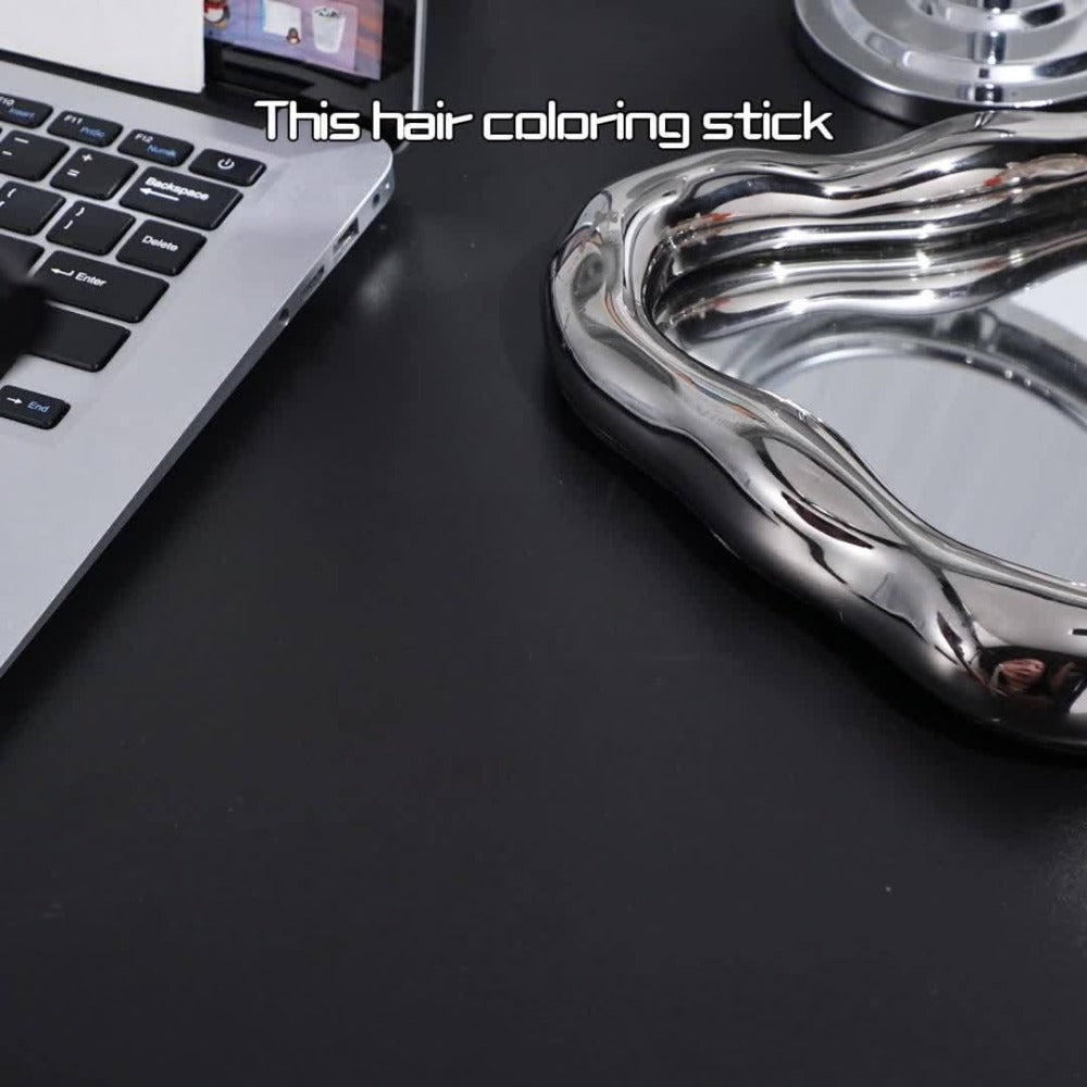 Instant Gray Root Concealer Hair Color Stick – Waterproof Sweatproof Non-Clumping Long-Lasting Formula with Built-in Comb App