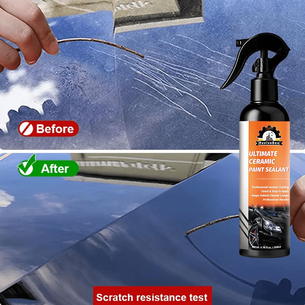 Nano Ceramic Paint Sealant 200ml – Car Ceramic Coating, Paint Restorer & Polish for Long-Lasting Gloss and Paint Protection —