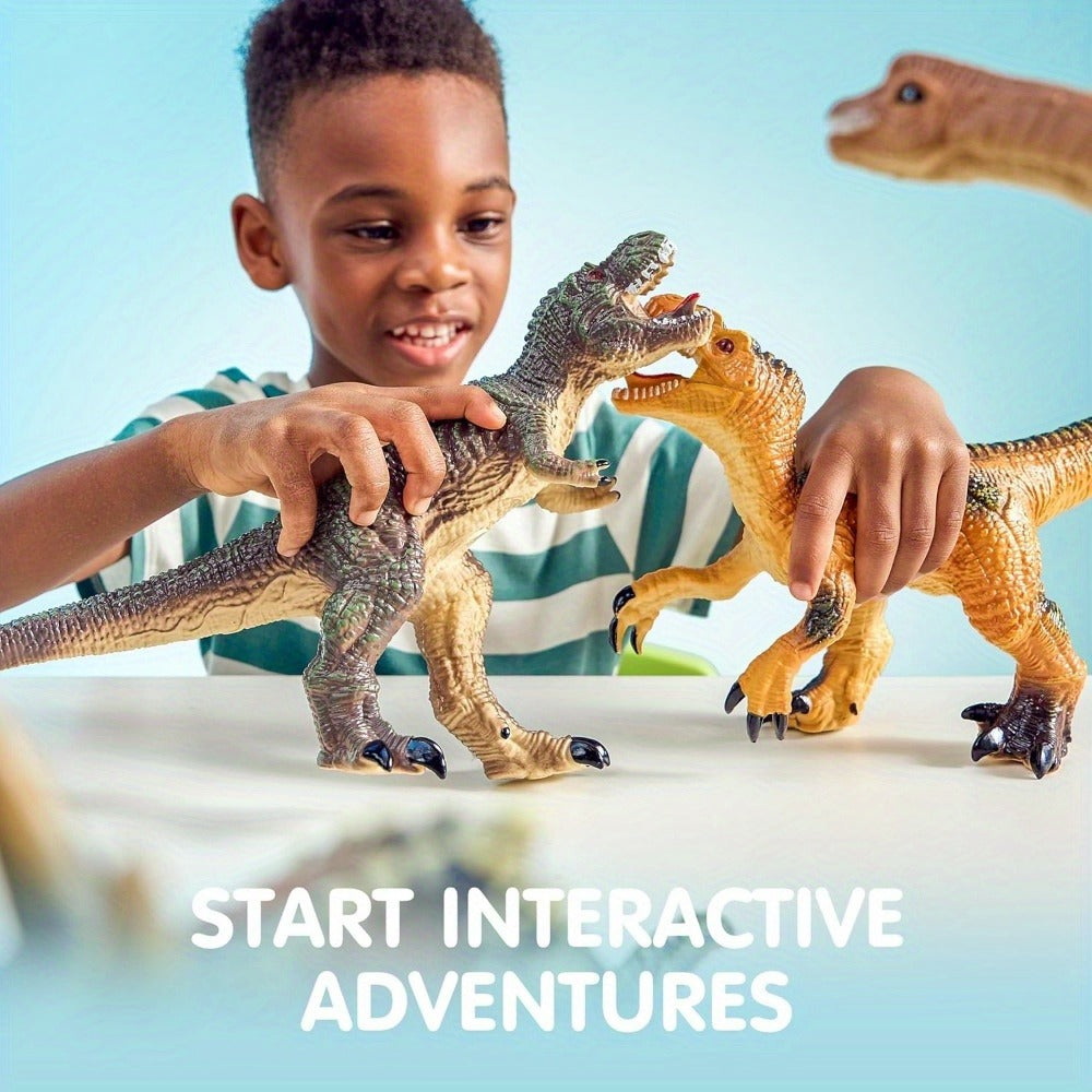 Toddler Dinosaur Figures with Educational Book, 6 Jumbo Realistic Dinosaur Toys for Toddlers 1+ Years — image 8