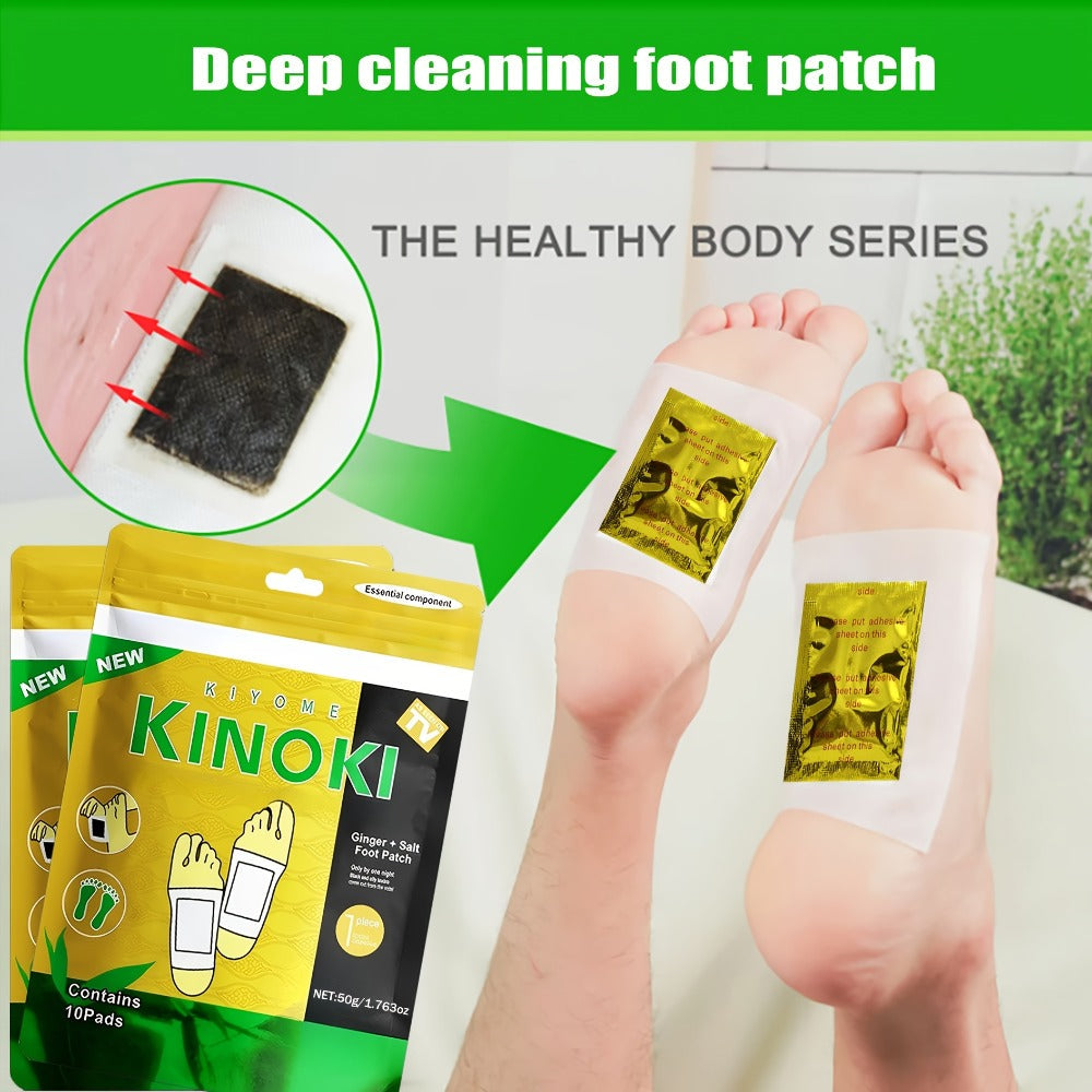 Foot Detox Patches Bamboo Vinegar & Ginger 60 & 160 Pcs – Deep Cleansing Natural Plant Ingredients Alcohol-Free Overnight Moi