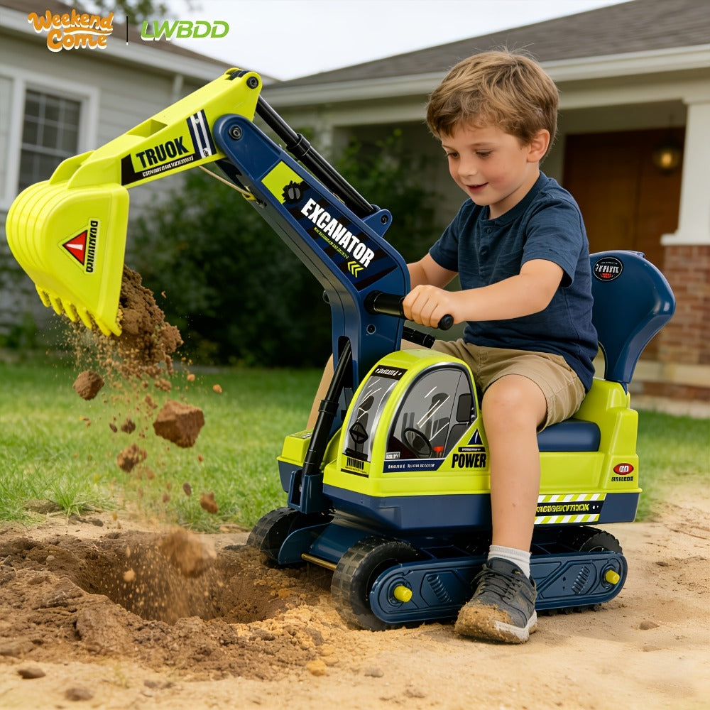 Ride-On Excavator Toy for Kids with Manual Digging Arm with the Listed Color, Size or Set Options for Everyday Use — image 9