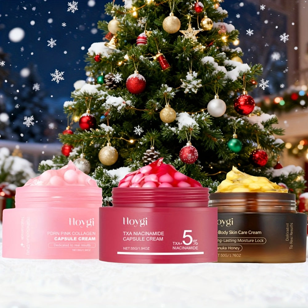 Face Cream PDRN Collagen Three-Piece Capsule Set with Vitamin C and Niacinamide for Day or Night Use — image 10