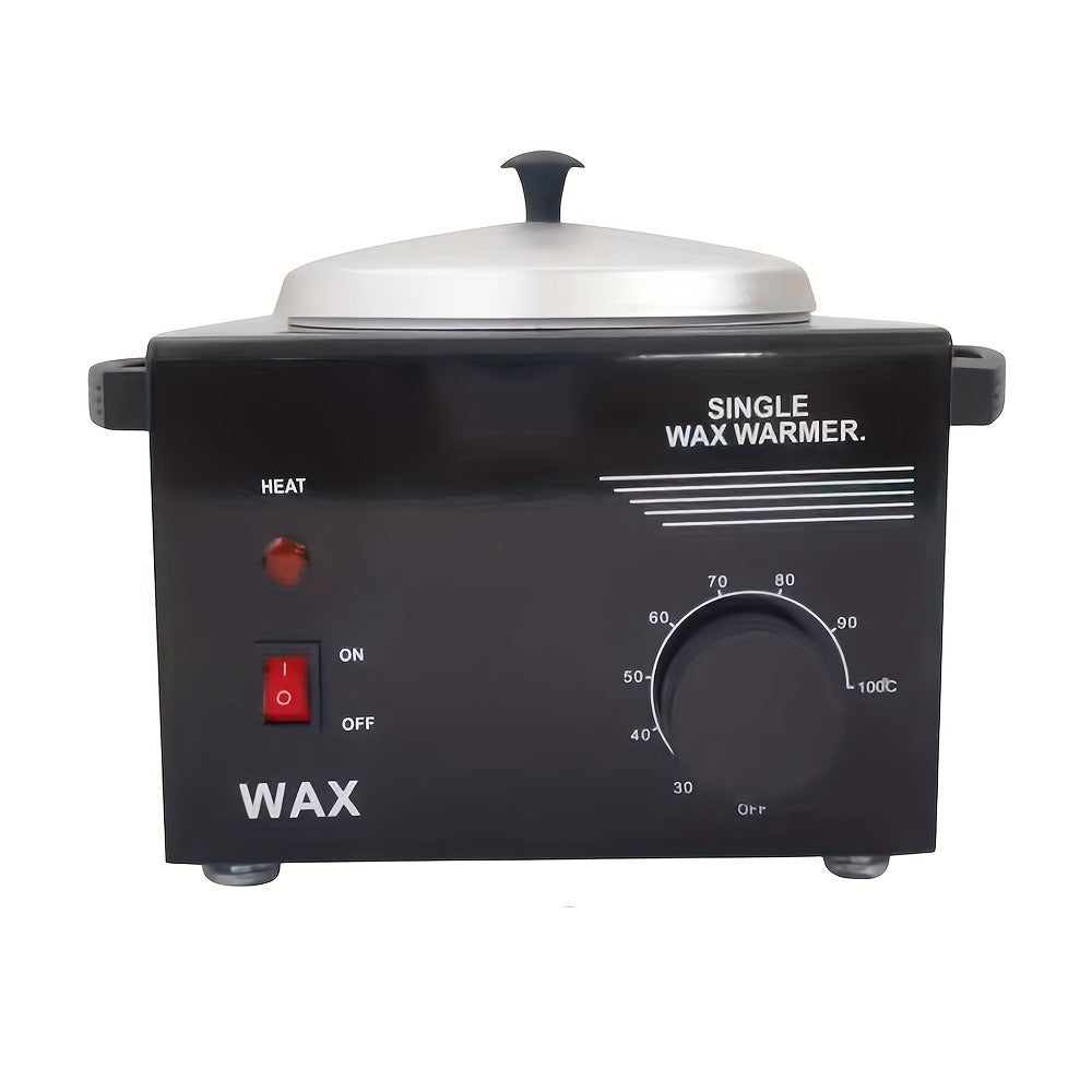 Electric Wax Warmer Kit Adjustable Temperature 0-100°C Aluminum Pot Anti-Scald – Professional Hair Removal Wax Heater Machine