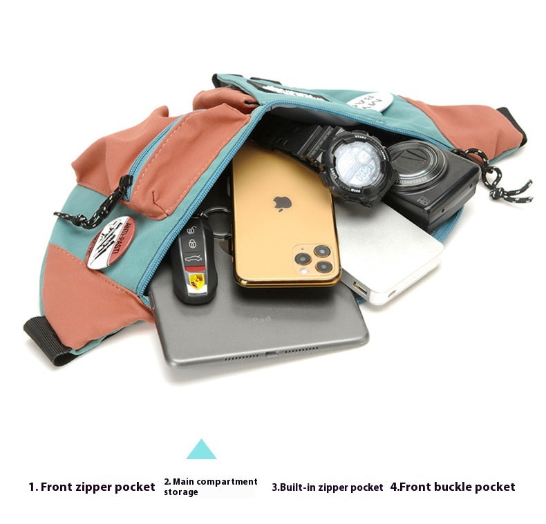 Men's Casual Crossbody Sports Canvas Waist Bag