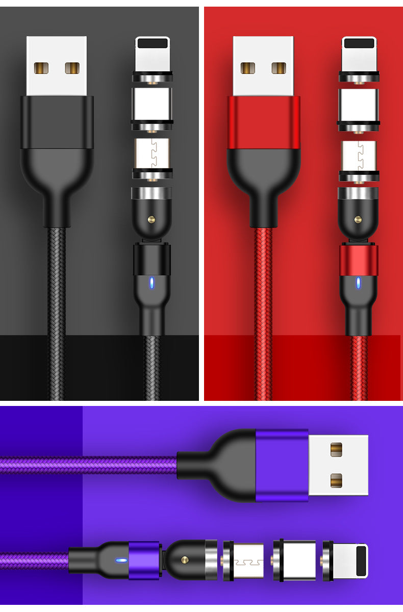 Rotating magnetic data cable