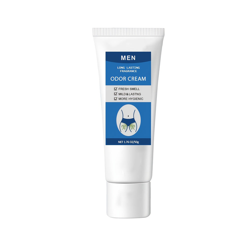 Men's Intimate Deodorant Odor Control Cream 1.76oz 50g – Long-Lasting Gentle Formula Safe for Private Parts Delicate Areas Gr