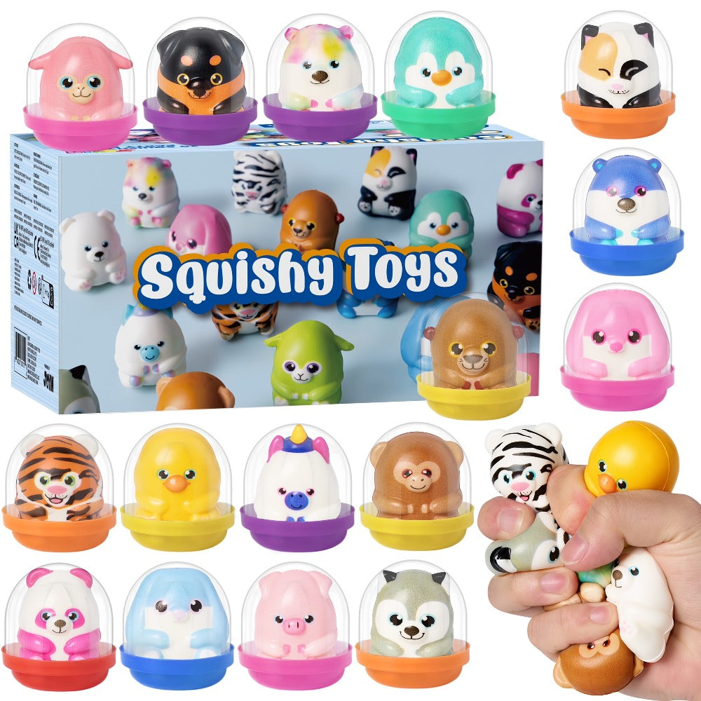 Mochi Squishy Toys 20 Pack, Slow Rising Cute Animal Squishies Bulk Party Favors for Kids, Classroom Prizes — image 6