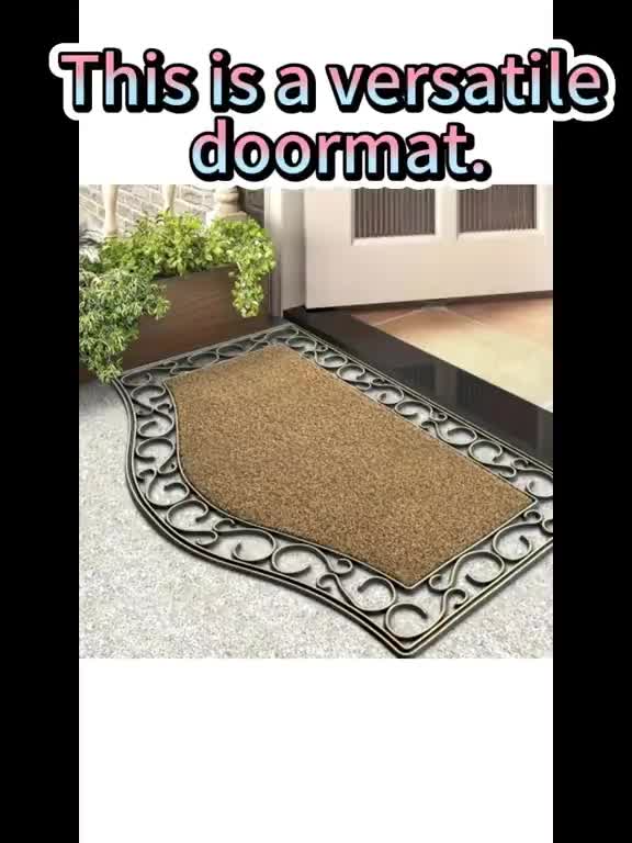 Door Mat | PVC Hollow Anti-Slip Mud Scraper Outdoor Entrance Holiday — image 9