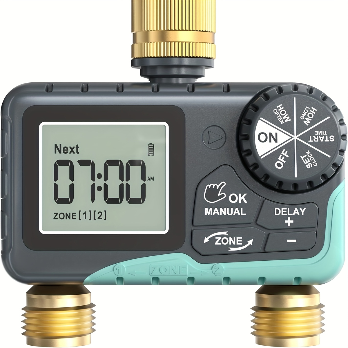 2-Zone Sprinkler Timer Programmable Faucet Irrigation Controller for Lawn & Yard, for Garden, Lawn and Yard Watering — image 