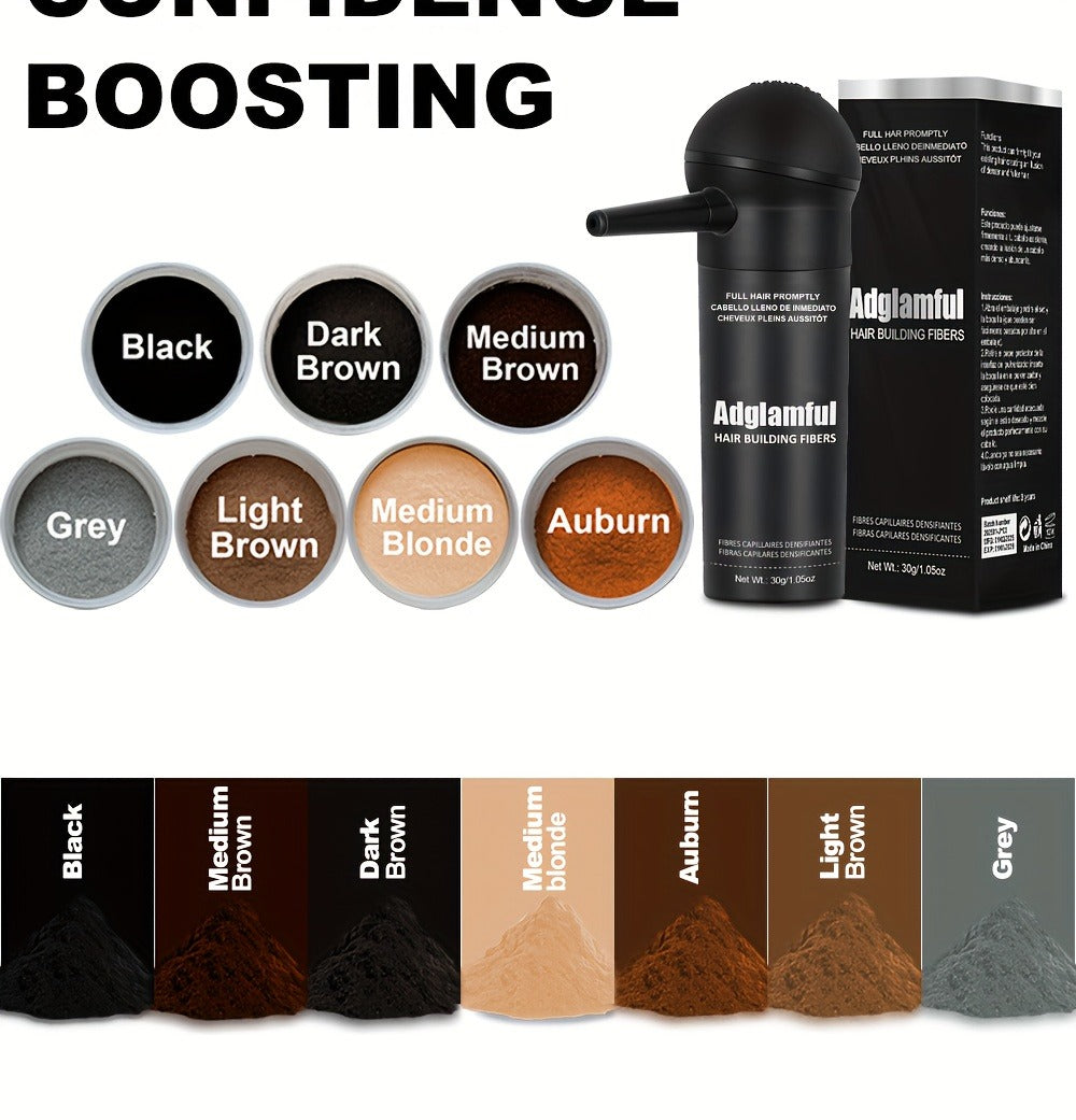 Hair Volumizing Fibers 2-in-1 Kit 30g x 2pcs - Instant Volume for Thinning & Sparse Hair, Fills Part Lines & Hairlines — imag