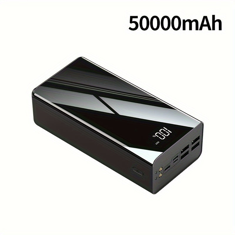 Portable Charger 50000mAh Large Power Bank LED Light Power Display Multi-Port USB-C Micro for an Everyday Personal Care Routi