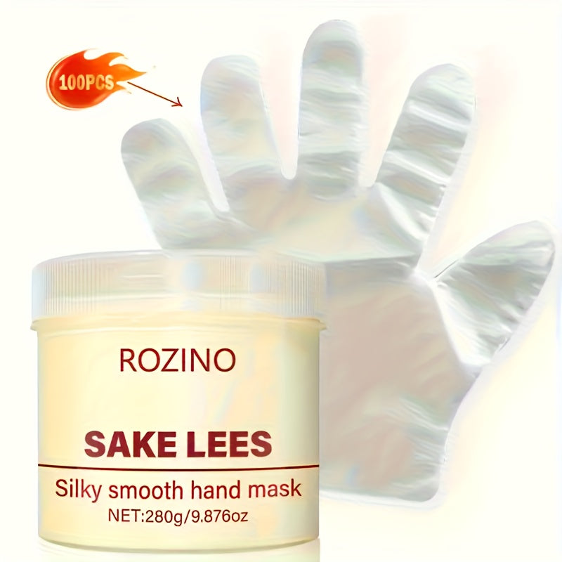 Hand Mask Cream 280g Moisturizing Brightening with Licorice & Distillers Grains – Deep Hydration for Dry Rough Peeling Hands 