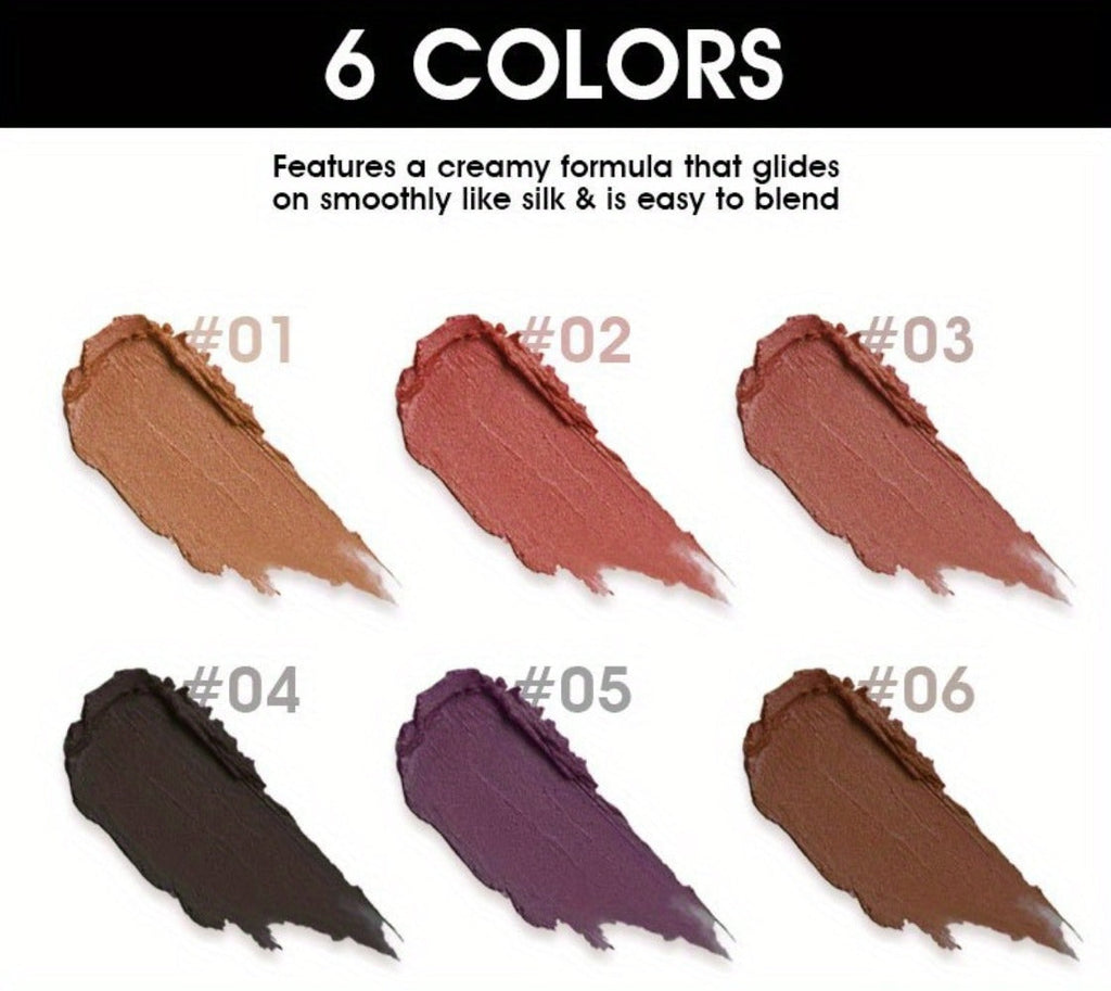 Six-Color Twist-Up Cream Liner Set for Makeup in Brown, Black and Red-Brown Shades with 3g Sticks — image 15