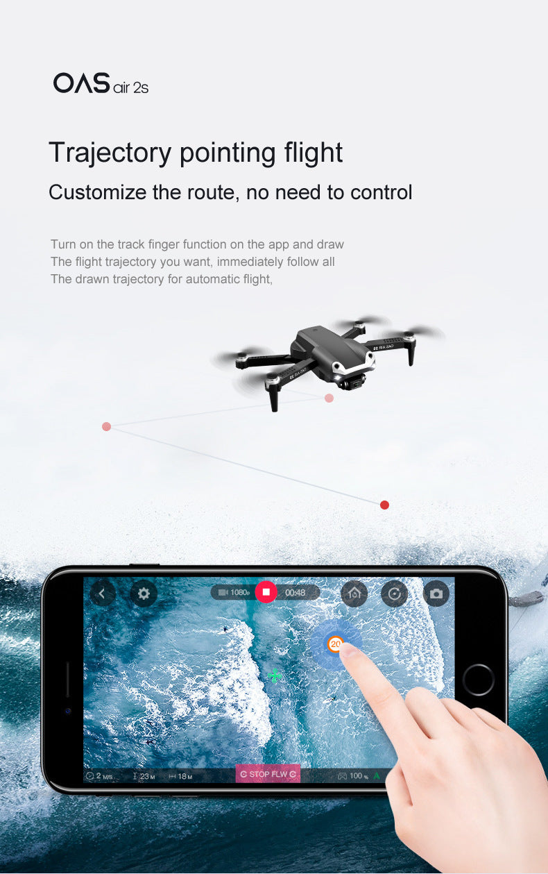 UAV Folding Four Axis 4K High Definition Dual Camera Aerial Model