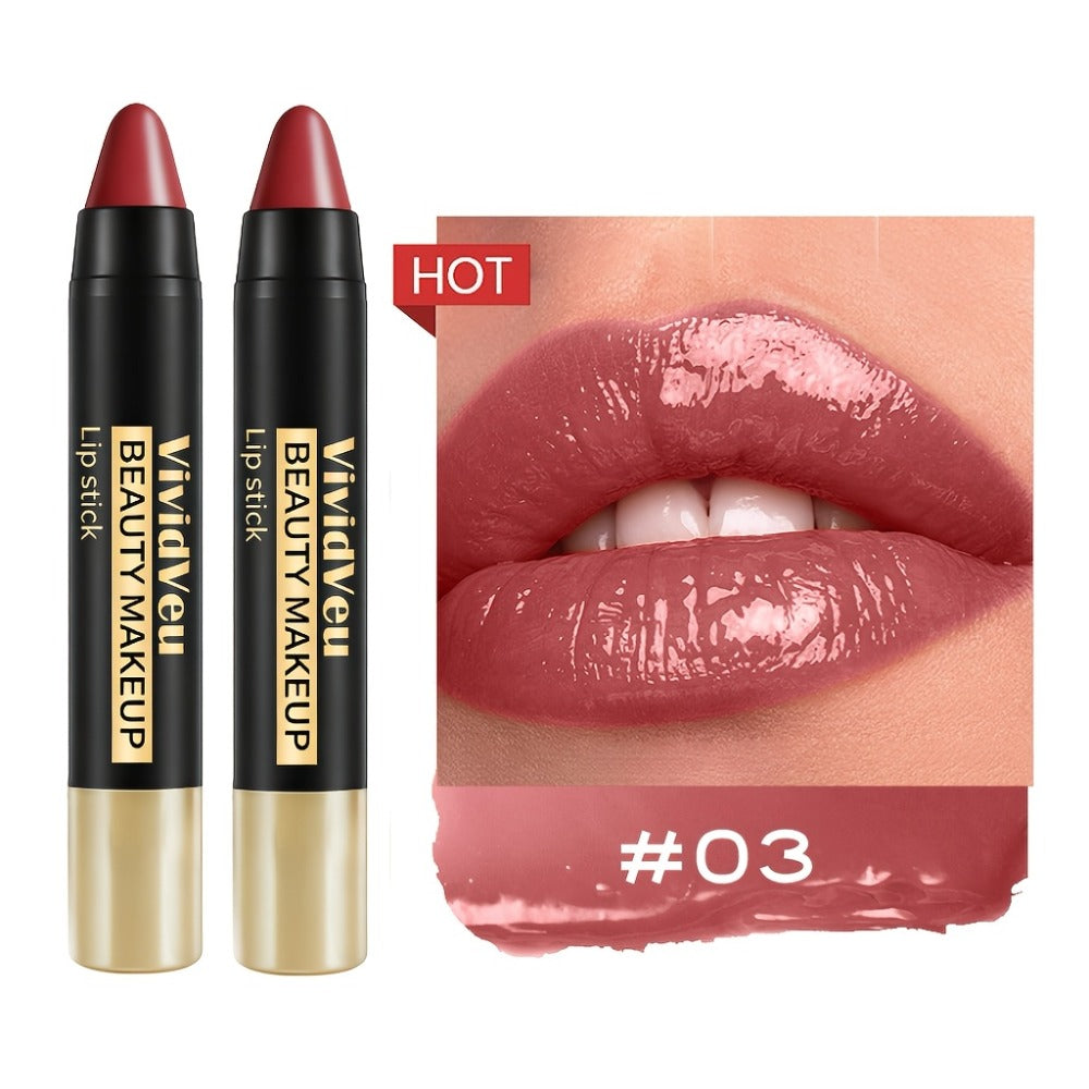 Six-Piece Lipstick Pen Set with Black-and-Gold Cases, Six Pictured Shades and 10.8 cm Stick Length — image 8
