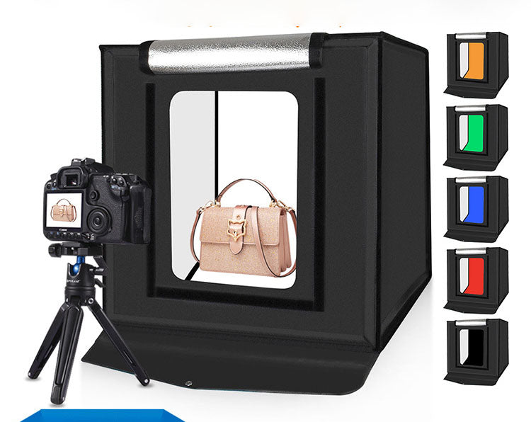 40CM Folding Studio LED Highlighting Dimming Photo Soft Light Box