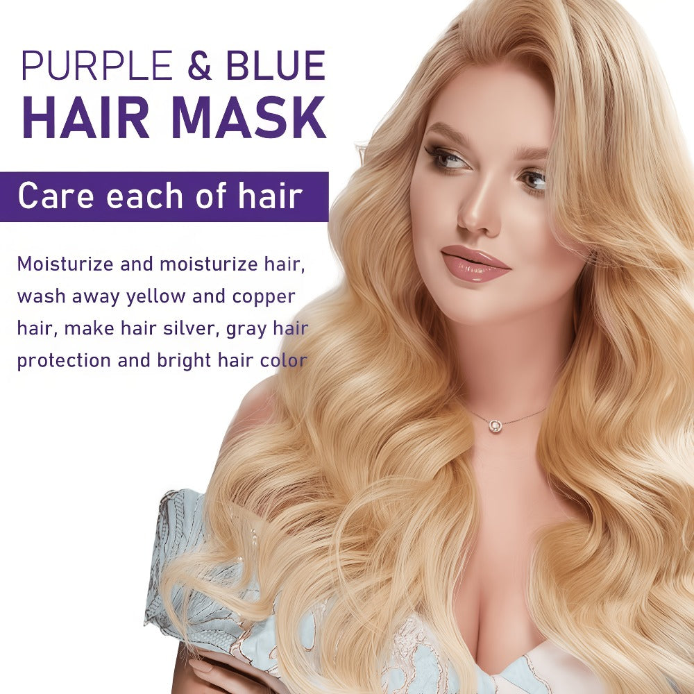 Purple Hair Mask Toner 2-Pack 3.53oz Removes Brassiness Yellow Tones Moisture, Violet Keratin Rosemary — image 9