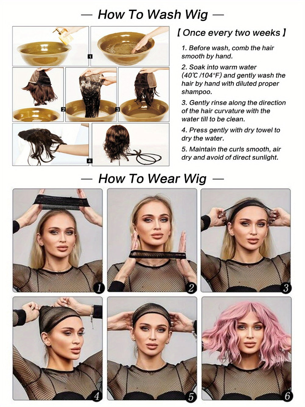 Lace Front Wig Human Hair Body Wave Bob with 4x1 Lace, 6in Length and Three Brown Highlight Colors — image 18