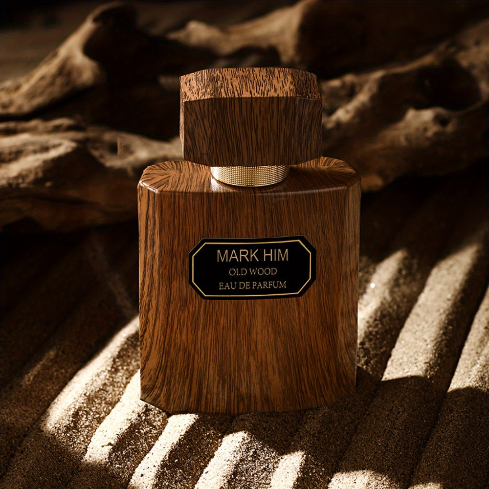 Cologne Spray for Men MARK HIM OLD WOOD 100ml with Wood-Look Bottle, Rectangular Cap and Boxed Presentation — image 6