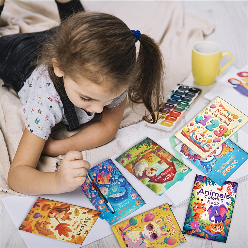 Kids Coloring Books Bulk 26 Pack, Dinosaur & Animal Designs for Birthday Party Favors, Goodie Bag Stuffers — image 2