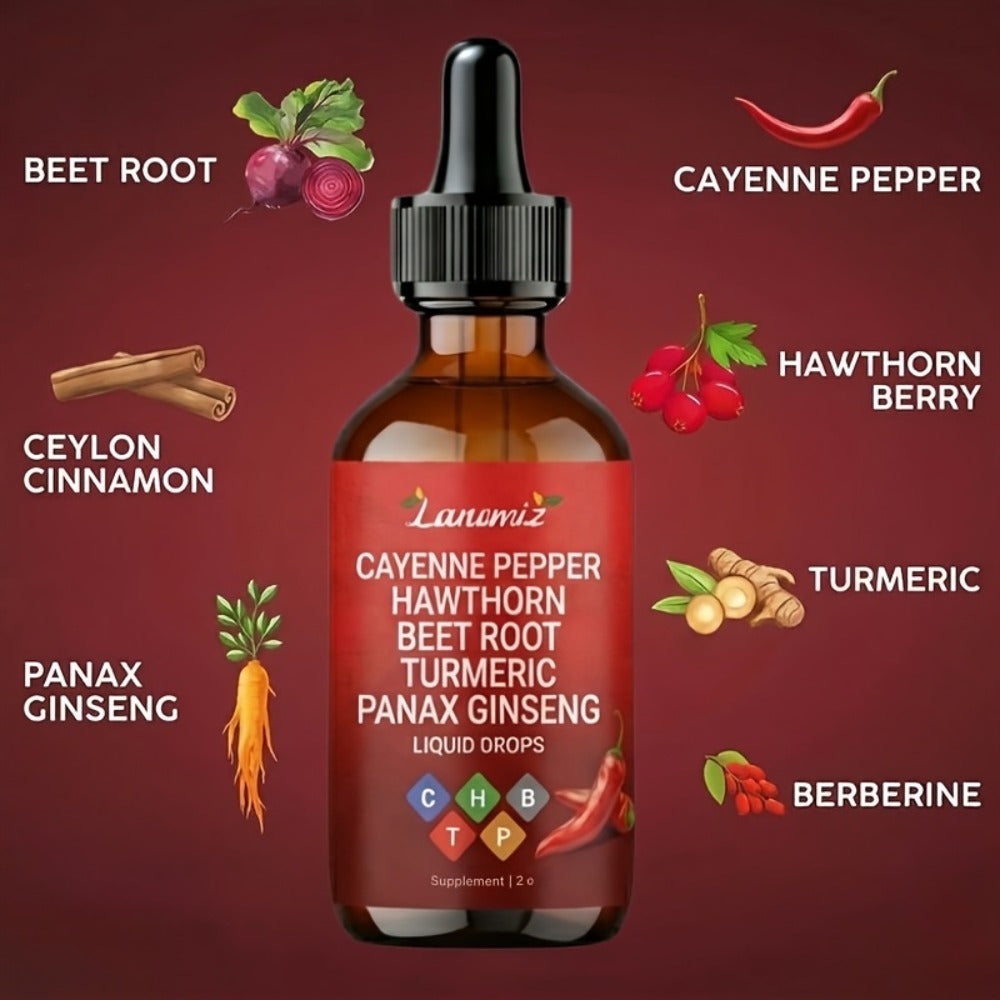 Cayenne Pepper Herbal Liquid Drops in 2-Fl-Oz Bottles with One-, Two- or Three-Bottle Options — image 6