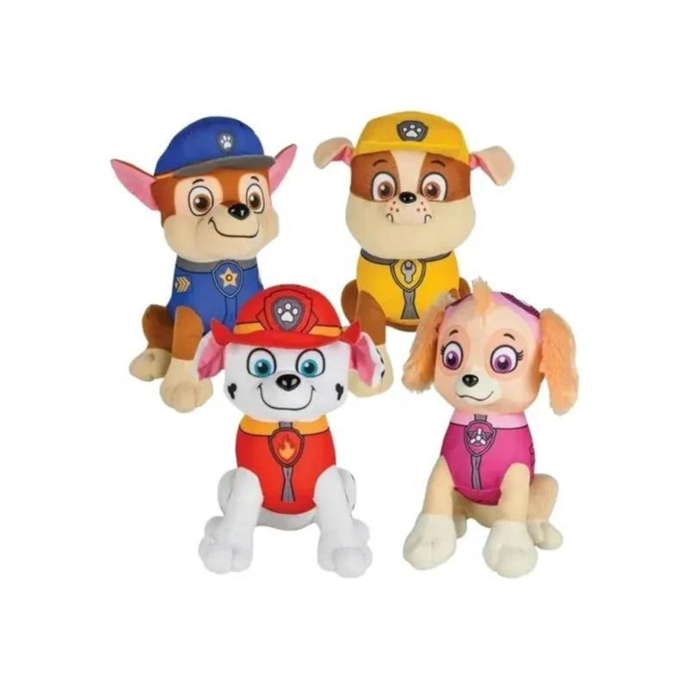 Stuffed Animal Four-Character Rescue Pup Set with 8-Inch Figures and Color-Coded Uniform Details — image 1