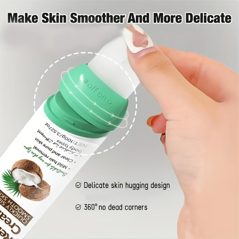 Hair Removal Cream ROZINO 100g Coconut and Squalane Tube with Carton for External Body Grooming — image 8