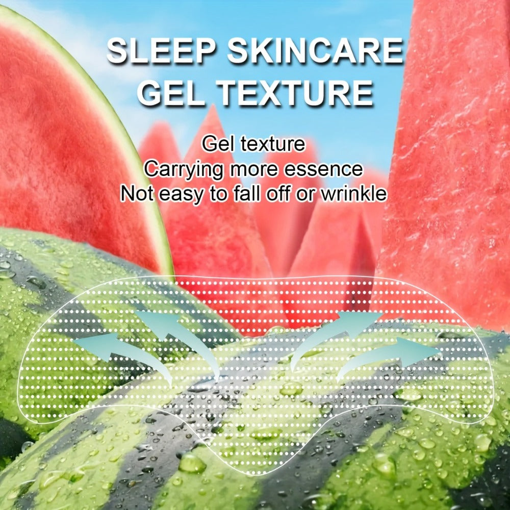 Watermelon Forehead Patches 15pcs Caffeine Collagen Niacinamide Ultra Hydrating Moisturizing Brightening De-Puffing Daily Fac