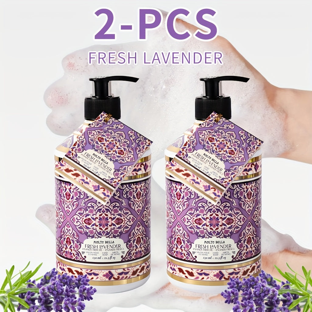 Moisturizing Liquid Hand Soap 2-Pack 21.3 fl oz Each – Foaming Pump Dispenser in 5 Scents, Gentle Gel Formula for All Skin Ty