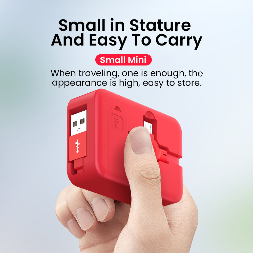 4-in-1 Retractable USB Cable with Phone Stand - Macaron Colours