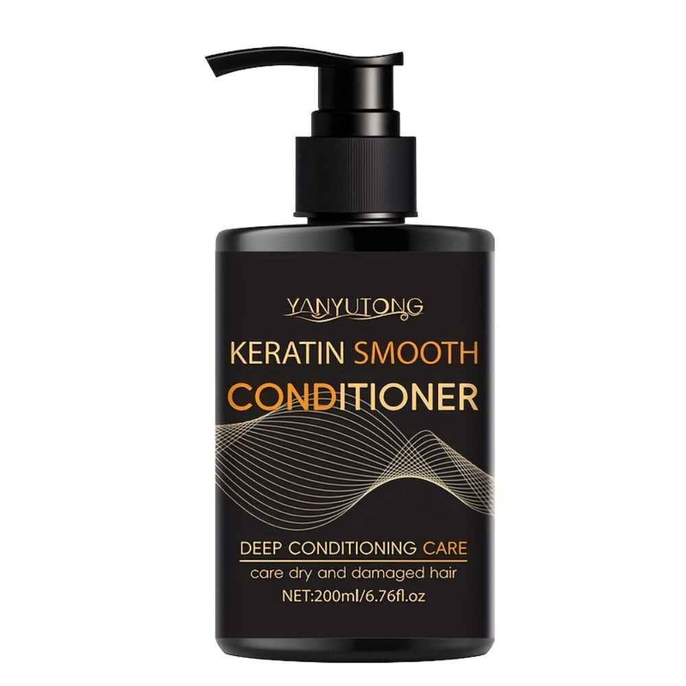 Keratin Smooth Shampoo and Conditioner in 200mL Pump Bottles with Duo, Shampoo-Only or Conditioner-Only Options — image 6