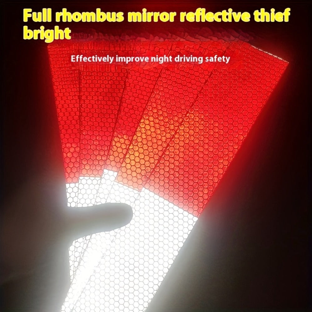 DOT-C2 Reflective Tape 2"x60' High Intensity Prismatic Self-Adhesive Safety Strip – Waterproof Wear-Resistant Ultra Bright fo